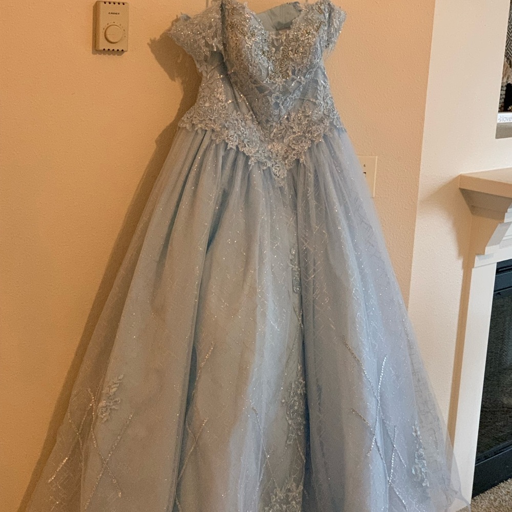 Light Blue Cinderella Ballgown